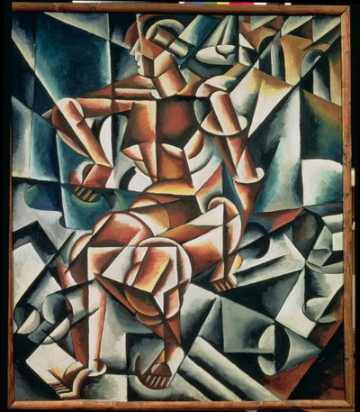 Man + lucht + ruimte, 1915 door Lyubov Sergeevna Popova